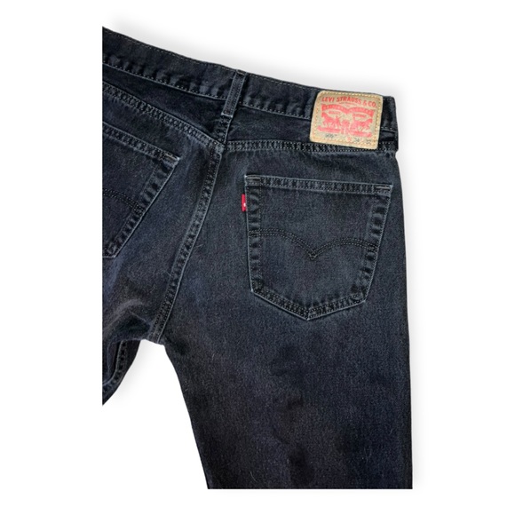 Levi’s men’s black 505 straight leg jeans - Picture 5 of 7